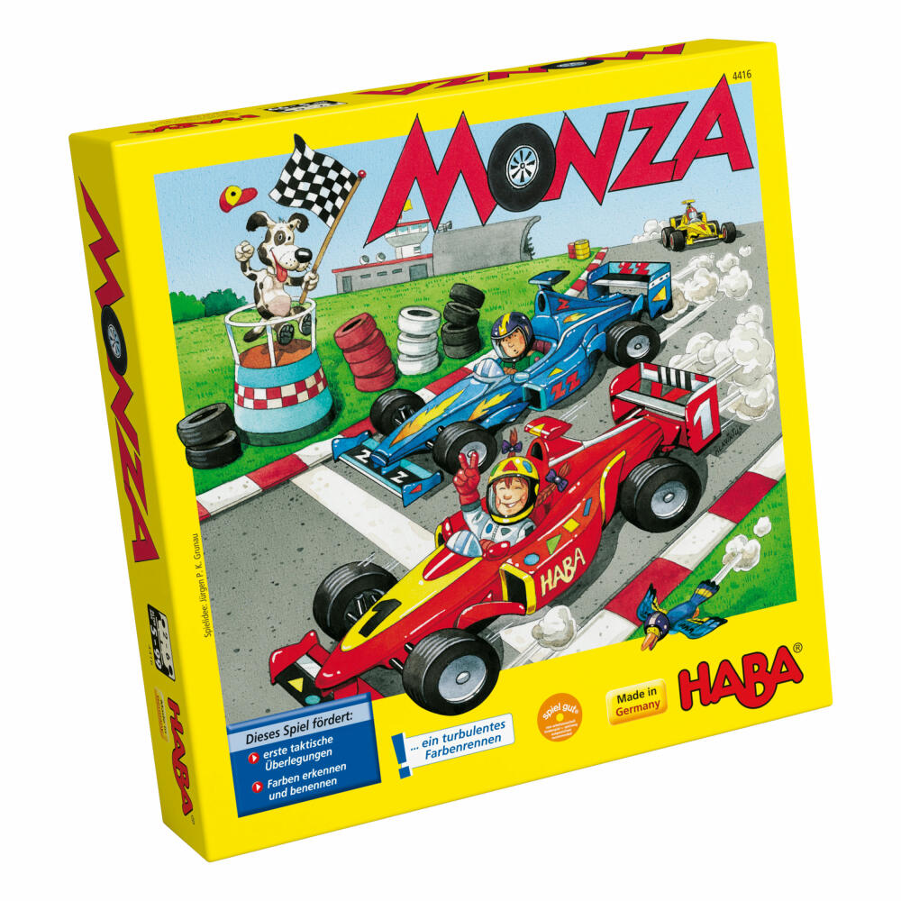 HABA Monza, Würfelspiel, Laufspiel, Kinderspiel, Würfel Spiel, Spiele, 4416