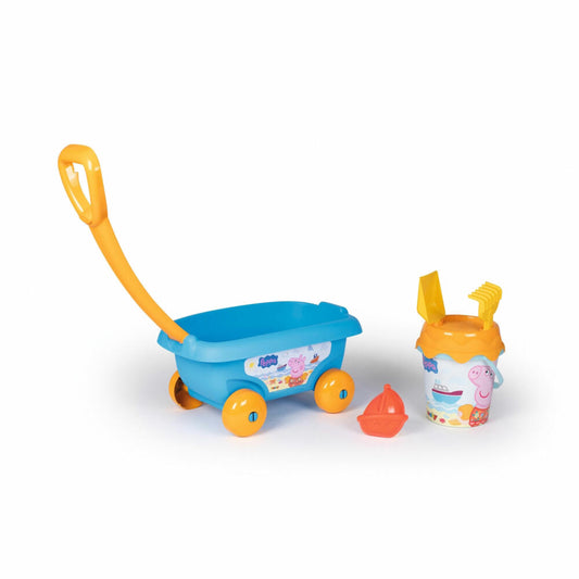 Smoby Peppa Handwagen, Sandspielzeug, Eimer, Schaufel, Spielzeug, 7600867021