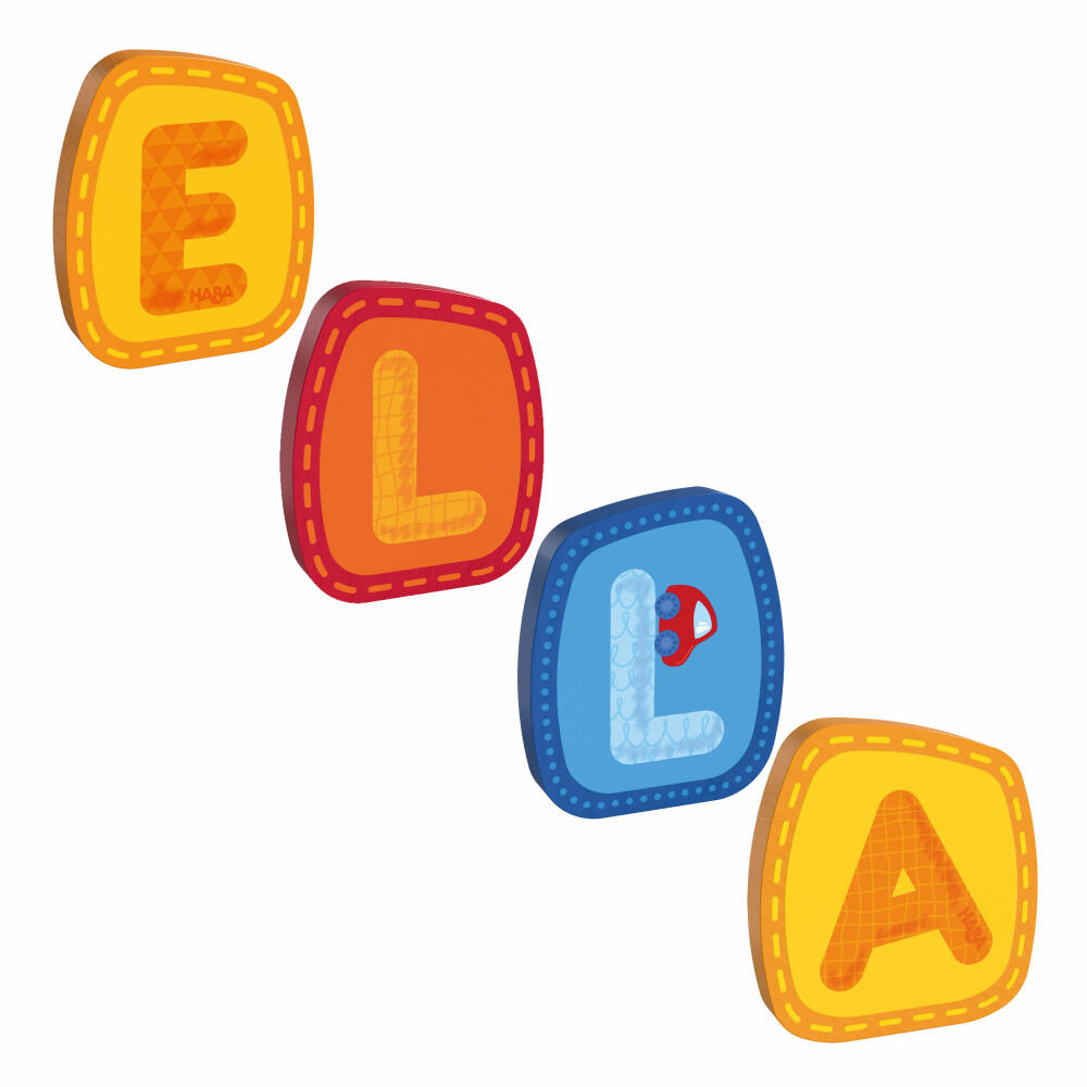 HABA Holzbuchstaben, Name Ella, Buchstaben, Türschild, Wand, Dekoration, Kinderzimmer, Kind, Baby