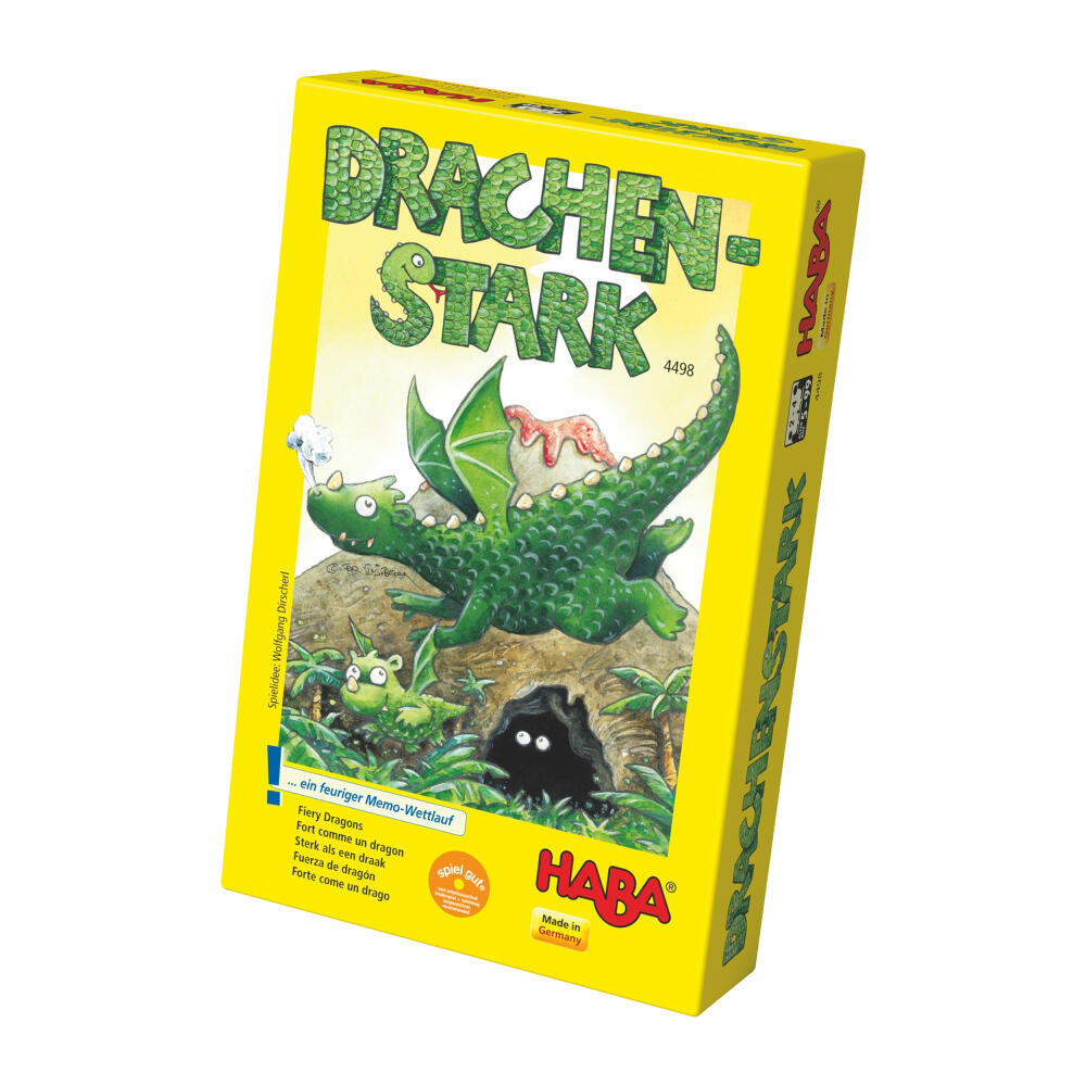 HABA Drachenstark, Konzentrationsspiel, Gedächtnisspiel, Kartenspiel, Memospiel, Spielzeug, 4498