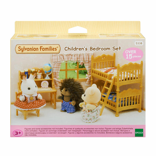 Sylvanian Families Landhaus Kinderzimmer mit Stockbett, Bett, Hochbett, Kinderbett, Möbel, Zubehör, 5338