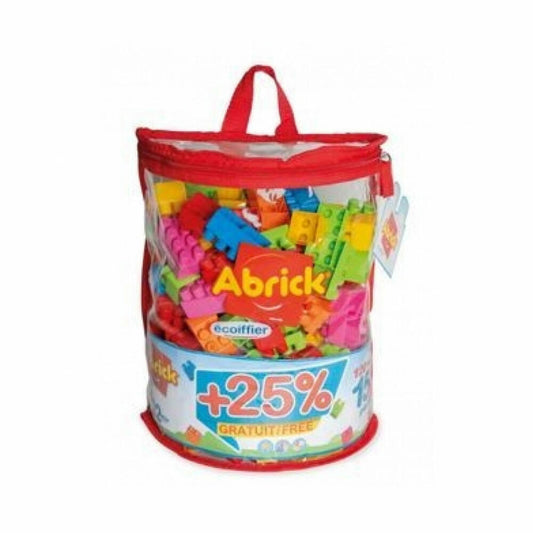 Ecoiffier Abrick Klarsichttasche mit 150 Bausteinen, Bausteine, Spielzeug, Kinder, 7600000839