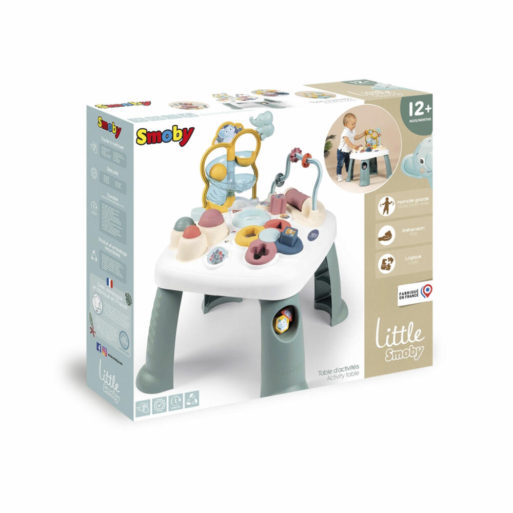 Little Smoby Activity-Spieltisch, Lernspielzeug, Motorikcenter, Motorik Spielzeug, 7600140303