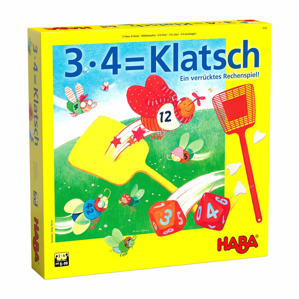 HABA 3 x 4 = Klatsch, Lernspiel, Konzentrationsspiel, Kinderspiel, Kinder Spiele, 4538