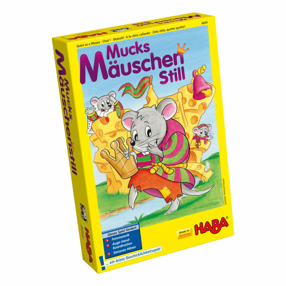 HABA Mucksmäuschenstill, Geschicklichkeitsspiel, Kinderspiel, Kinder Spiel, Spiele, 4644