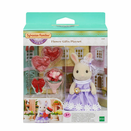 Sylvanian Families Town Series Valentinstags Set, mit Hase, Blumen, Kleid, Valentinstag, Spielzeug, 5369