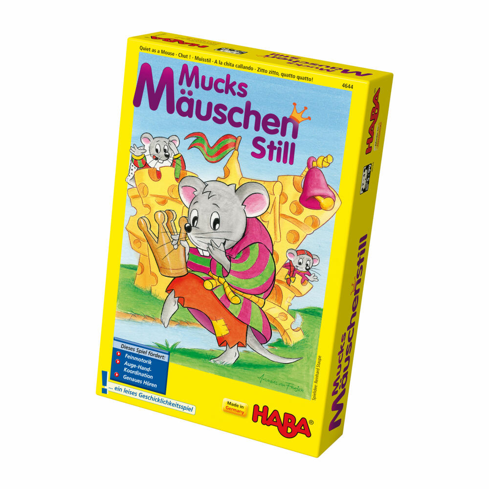 HABA Mucksmäuschenstill, Geschicklichkeitsspiel, Kinderspiel, Kinder Spiel, Spiele, 4644