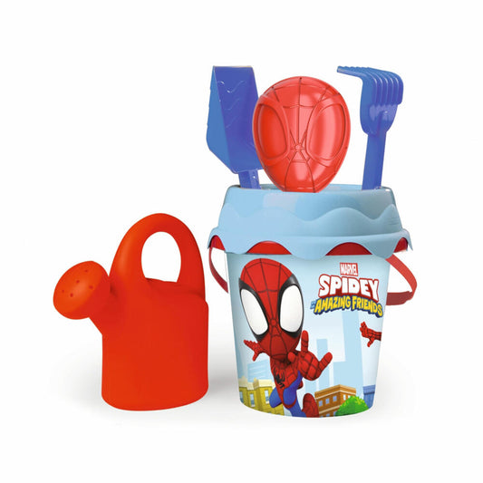 Smoby Spidey Eimergarnitur, Sandspielzeug, Eimer, Schaufel, Spielzeug, 7600862154