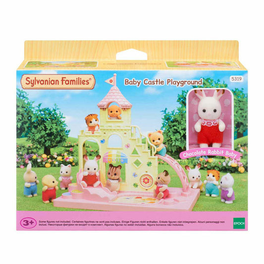 Sylvanian Families Baby Abenteuer Schloss, Mini Playsets, Spielplatz, Kinder, 5319