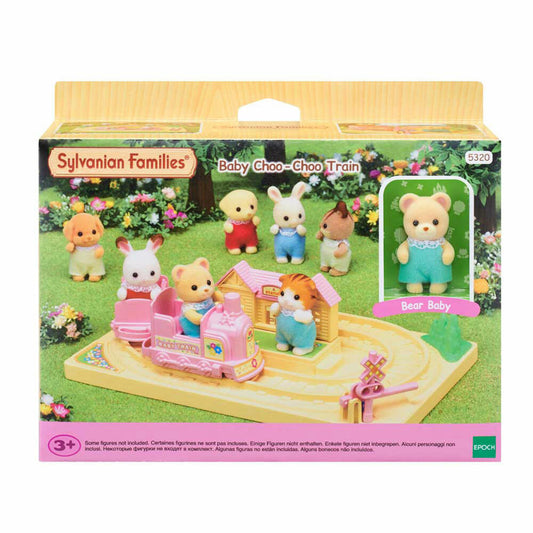 Sylvanian Families Baby Abenteuer Zug, Mini Playsets, Eisenbahn, Lokomotive, Kinder, 5320