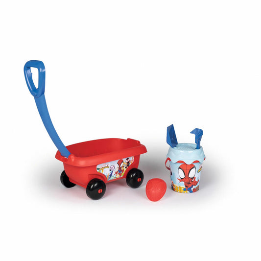 Smoby Spidey Handwagen, Sandspielzeug, Eimer, Schaufel, Spielzeug, 7600867020