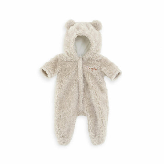 Corolle MPP 30cm Kuschelanzug Teddy, Puppenkleidung, Puppen Kleidung, Zubehör, Puppe, für alle 30cm Babypuppen, 9000110830