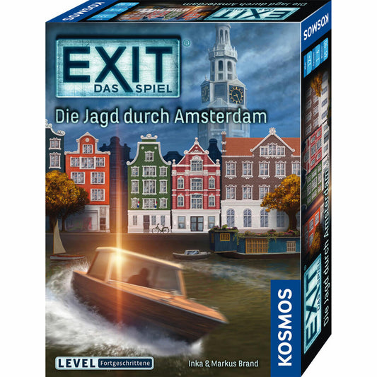 KOSMOS EXIT Die Jagd durch Amsterdam, Escape-Spiel, Spiel, Level Fortgeschrittene, ab 12 Jahren, 683696