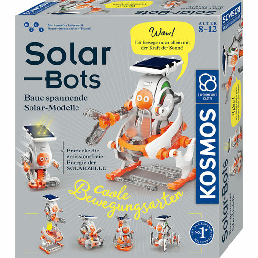 KOSMOS Solar Bots, Experimentierkasten, Modelle, Baukasten, Bauset, ab 8 Jahren, 621247