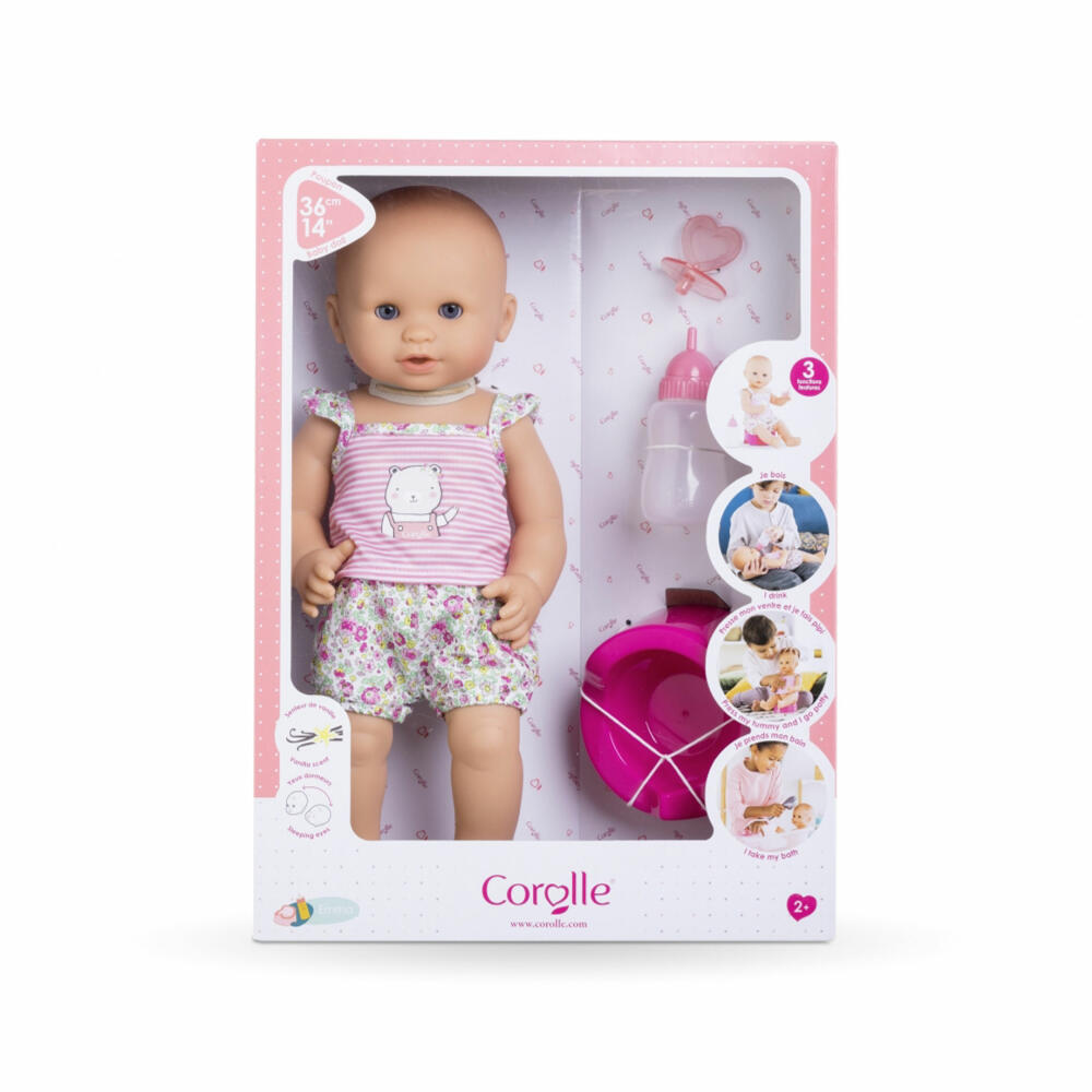 Corolle MGP Emma Trink und Näss Badebaby, Spielpuppe, Puppe, Vanilleduft, 9000130400