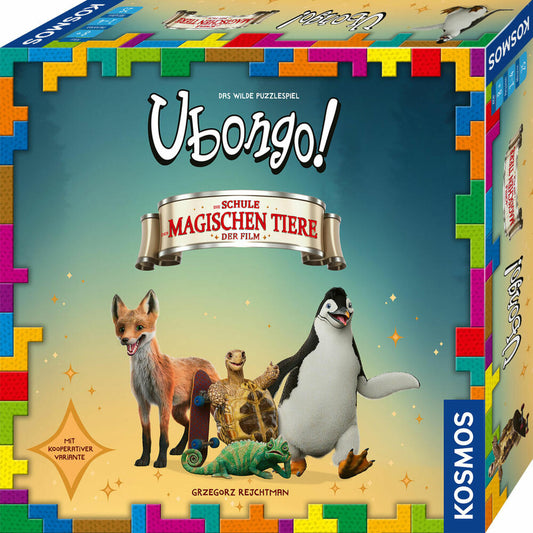 KOSMOS Ubongo! Die Schule der magischen Tiere, Legespiel, Gesellschaftsspiel, Familienspiel, ab 8 Jahren, 684501