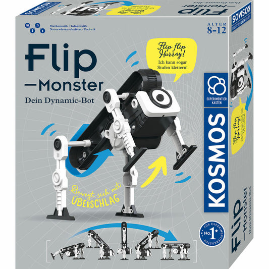 KOSMOS Flip-Monster, Experimentierkasten, Roboter Bausatz, Dynamic-Bot, ab 8 Jahren, 621223