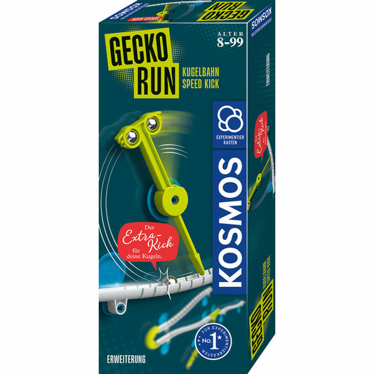 KOSMOS Gecko Run Speed Kick-Erweiterung, Ergänzung, Kugelbahn, Zubehör, ab 8 Jahren, 621308