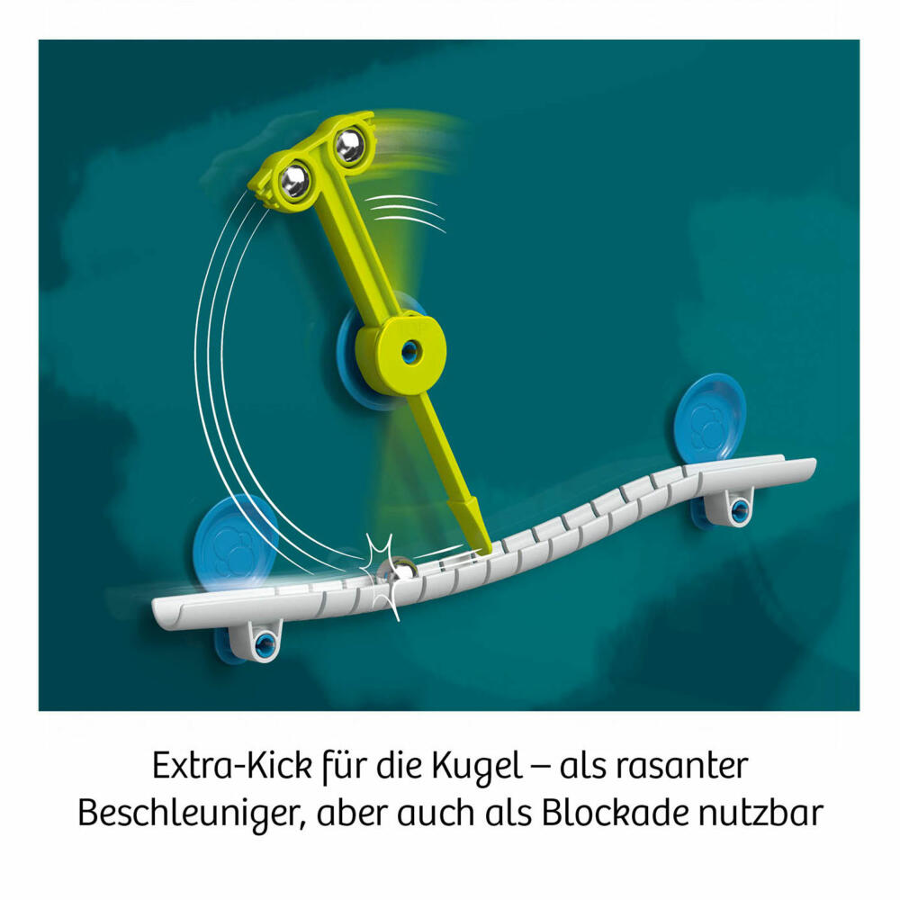 KOSMOS Gecko Run Speed Kick-Erweiterung, Ergänzung, Kugelbahn, Zubehör, ab 8 Jahren, 621308