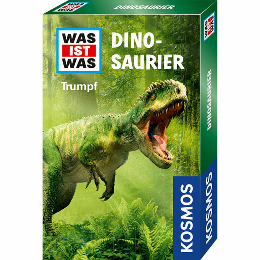 KOSMOS WAS IST WAS Trumpf Dinosaurier, Kartenspiel, Trumpfspiel, Familienspiel, 741877