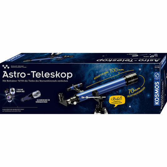 KOSMOS Astro Teleskop, Refraktor-Teleskop, Sucherfernrohr, Kinder, Sternbeobachtung, 675158