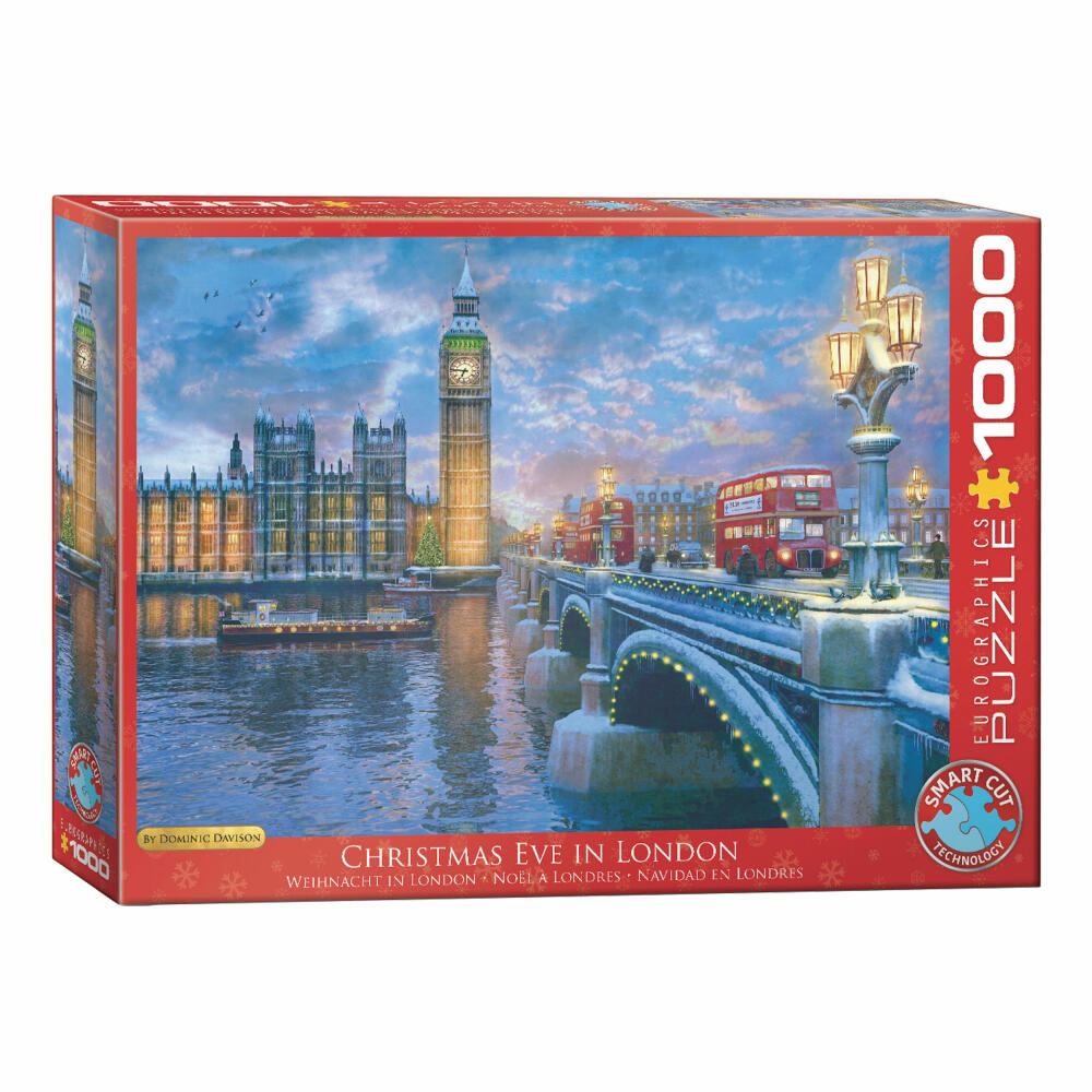 Eurographics Puzzle Heiligabend in London, 1000 Teile, 68 x 48 cm, 6000-0916