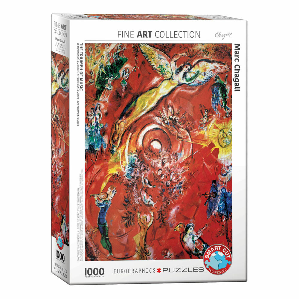 Eurographics Puzzle Der Triumpf der Musik von Marc Chagall, 1000 Teile, 68 x 48 cm, 6000-5418