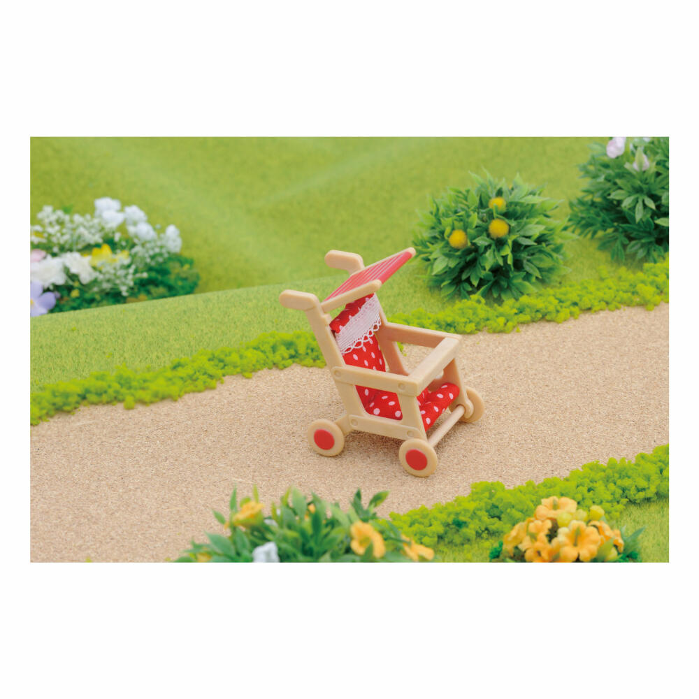 Sylvanian Families Kinderwagen, Babywagen, Wagen, Buggy, Spazierwagen, Möbel, Zubehör, 4460