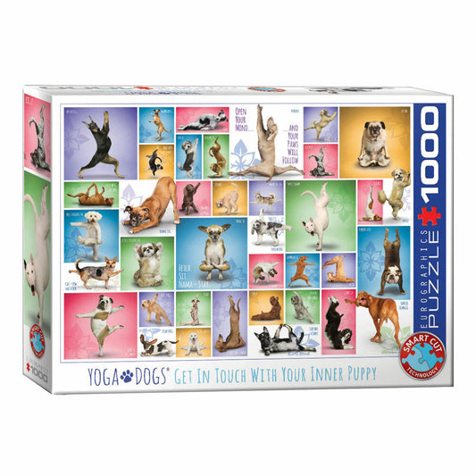 Eurographics Puzzle Yoga Hunde, 1000 Teile, 68 x 48 cm, 6000-0954