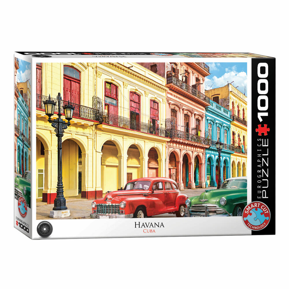 Eurographics Puzzle La Havana Kuba, Südamerika, 1000 Teile, 68 x 48 cm, 6000-5516