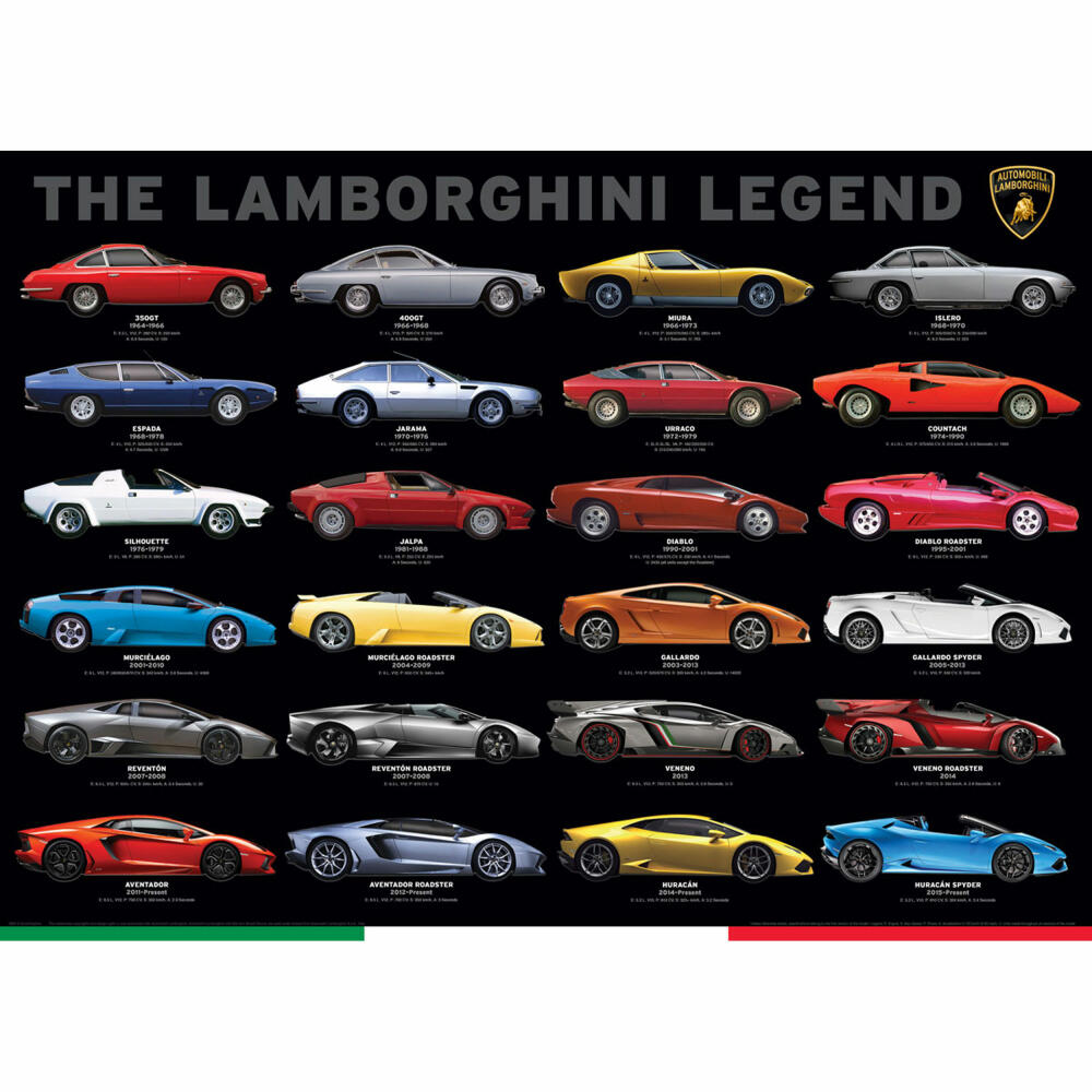 Eurographics Puzzle The Lamborghini Legend, 1000 Teile, 68 x 48 cm, 6000-0822