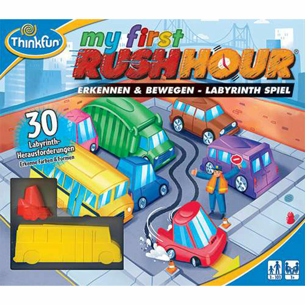 Ravensburger ThinkFun My first Rush Hour, Labyrinth Spiel, Kinderspiel, Logikspiel, 76412