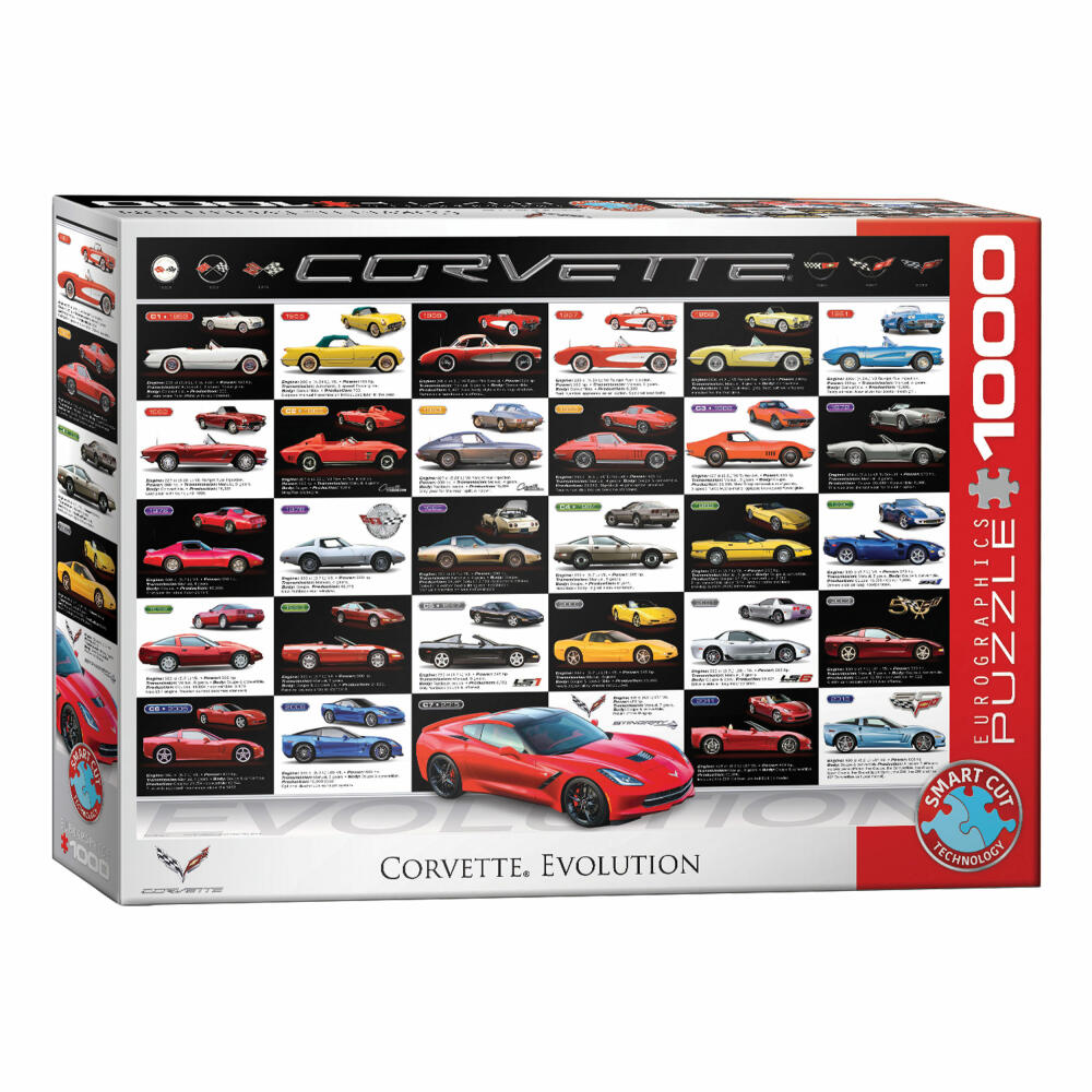 Eurographics Puzzle Evolution der Covettes, 1000 Teile, 68 x 48 cm, 6000-0683