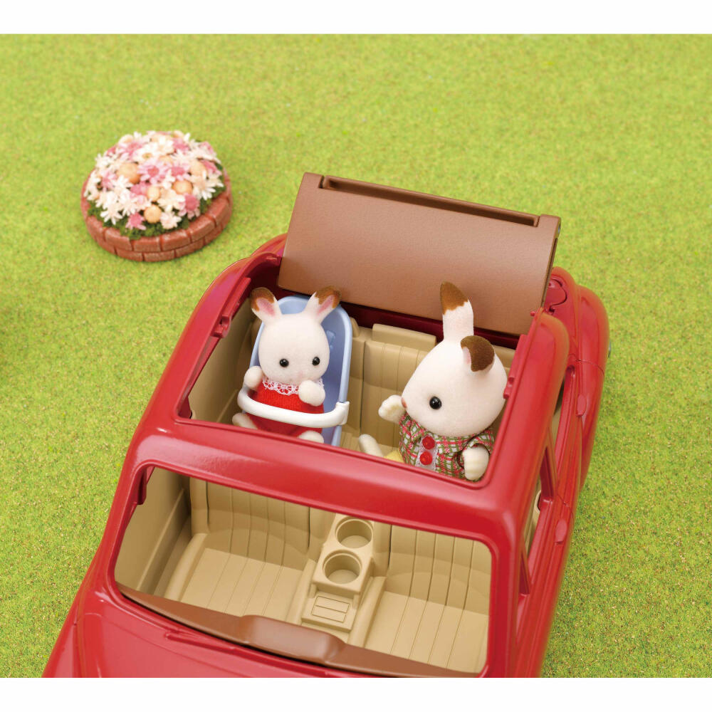 Sylvanian Families Familien-Limousine, Limousine, Auto, Fahrzeug, Automobil, Spielzeug, Rot, 5448