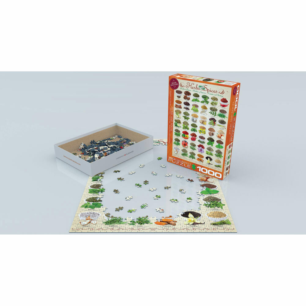 Eurographics Puzzle Kräuter und Gewürze, 1000 Teile, 68 x 48 cm, 6000-0598