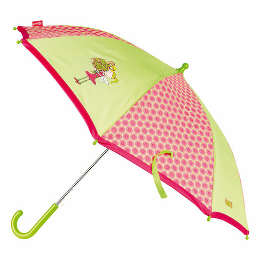 sigikid Regenschirm Fee Florentine, Kinderschirm, Faltschirm, Regen Schirm, Kinder, Polyester, Grün / Pink, Ø 82 cm, 24448