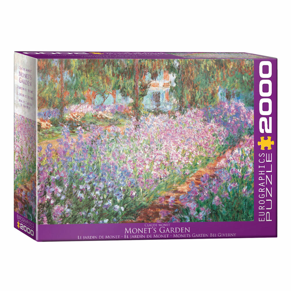 Eurographics Puzzle Monets Garten, Monet, 2000 Teile, 67.6 x 96.8 cm, 8220-4908