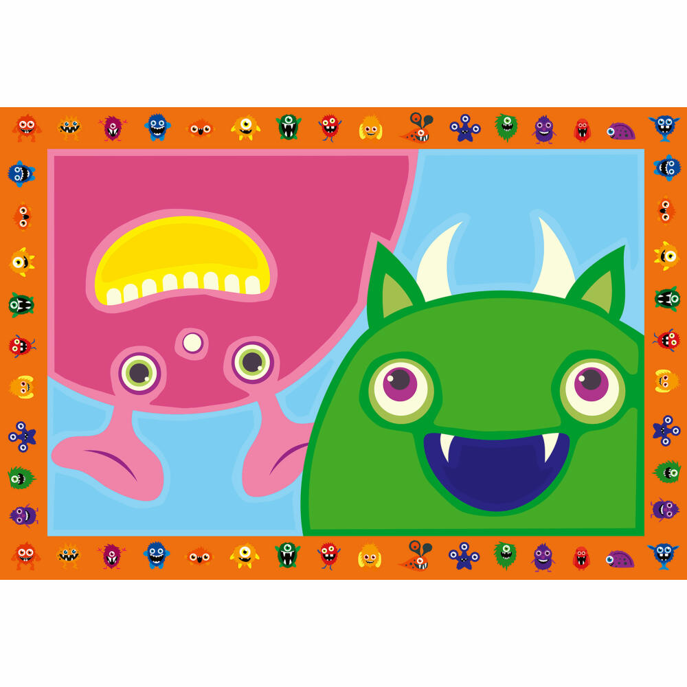 Ravensburger Malen nach Zahlen Junior Lustige Monster, Mal Set, Malvorlage, Vorlage, Bild, Kinder, 28941