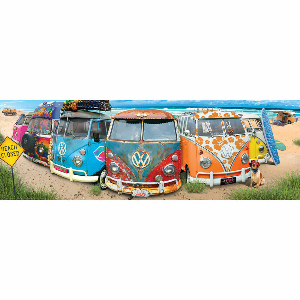 Eurographics Puzzle VW Bus - BulliNation, 1000 Teile Panorama, 33 x 99 cm, 6010-5442