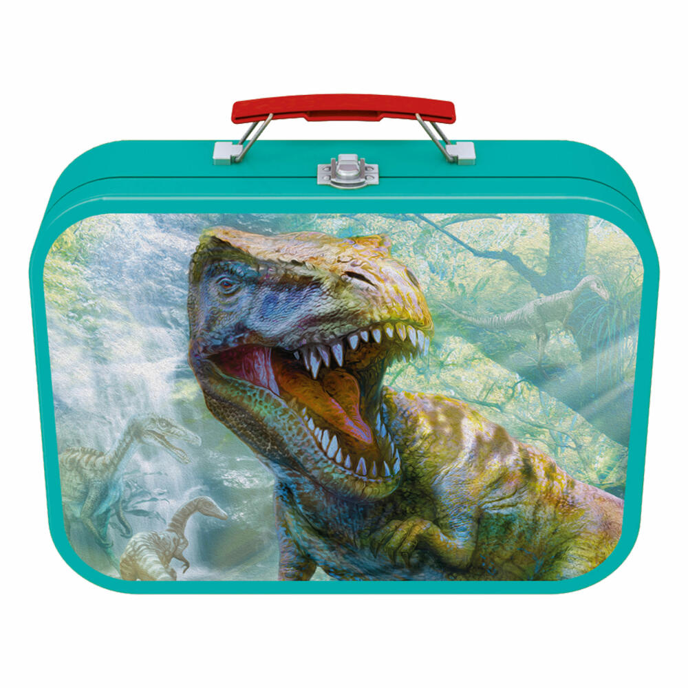 Schmidt Spiele Puzzle-Box Dinos, Saurierpuzzle, 2 x 60 / 100 Teile, Dinosaurier, Puzzle, Puzzlespiel, Ab 6 Jahren, 56495