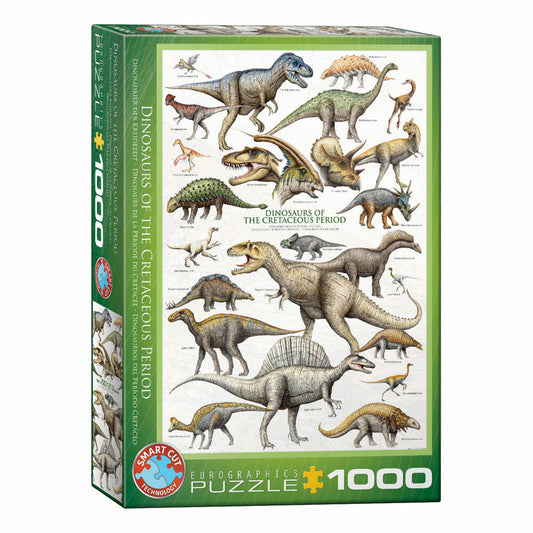 Eurographics Puzzle Dinosaurier der Kreidezeit, 1000 Teile, 68 x 48 cm, 6000-0098