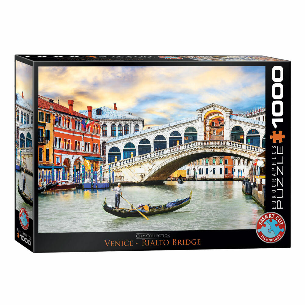 Eurographics Puzzle Venedig Rialto Bridge, 1000 Teile, 68 x 48 cm, 6000-0766