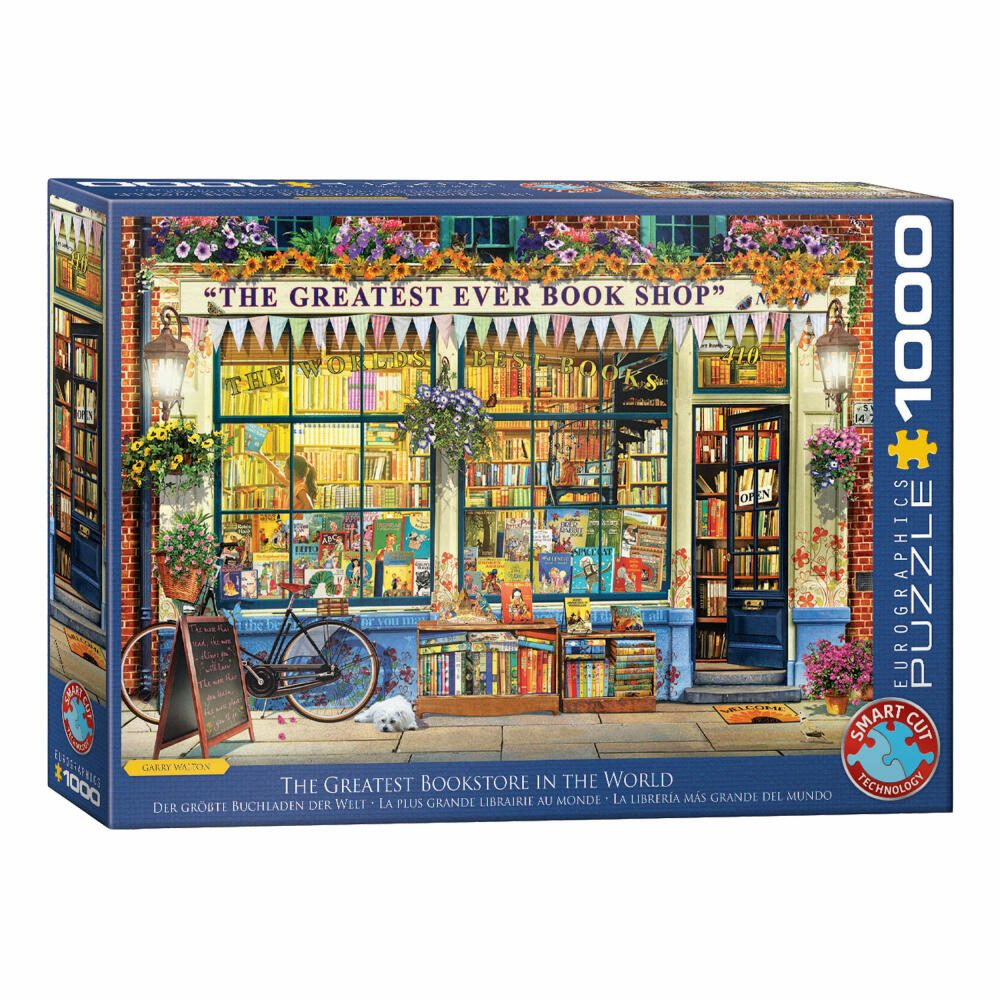 Eurographics Puzzle Der großartigste Buchladen der Welt, 1000 Teile, 68 x 48 cm, 6000-5351