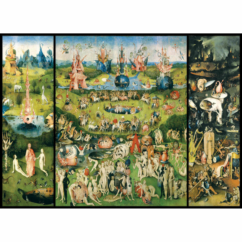 Eurographics Puzzle Der Garten der Lüste von Hieronimus Bosch, 1000 Teile, 68 x 48 cm, 6000-0830