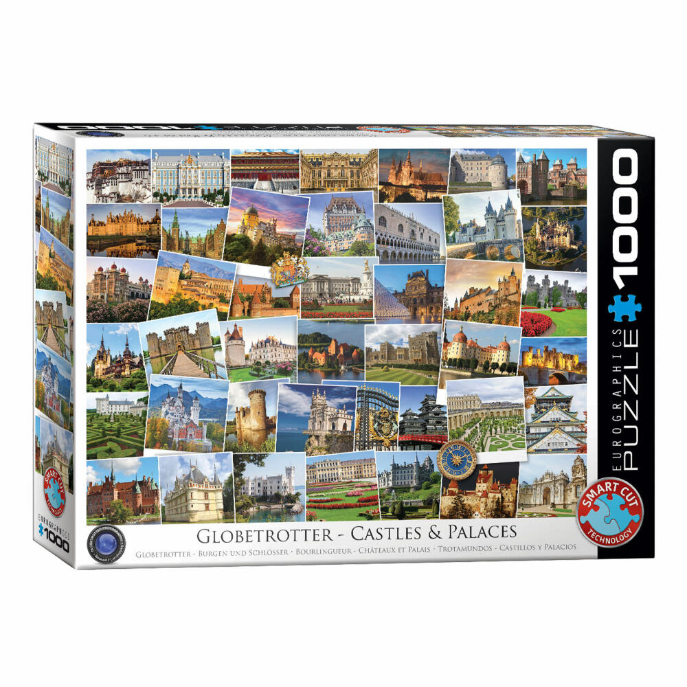 Eurographics Puzzle Globetrotter Schlösser und Paläste, 1000 Teile, 68 x 48 cm, 6000-0762