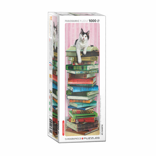 Eurographics Puzzle Die akademische Katze, 1000 Teile Panorama, 96 x 32 cm, 6010-5632