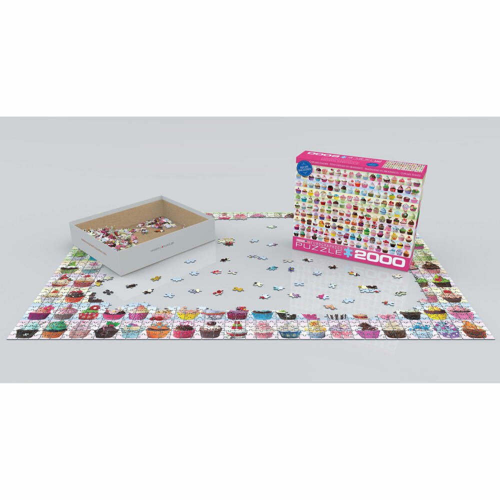 Eurographics Puzzle Cupcake Schatz, Törtchen, 2000 Teile, 67.6 x 96.8 cm, 8220-0629