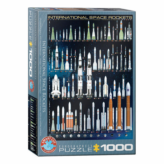 Eurographics Puzzle Internationale Weltraumraketen, 1000 Teile, 68 x 48 cm, 6000-1015