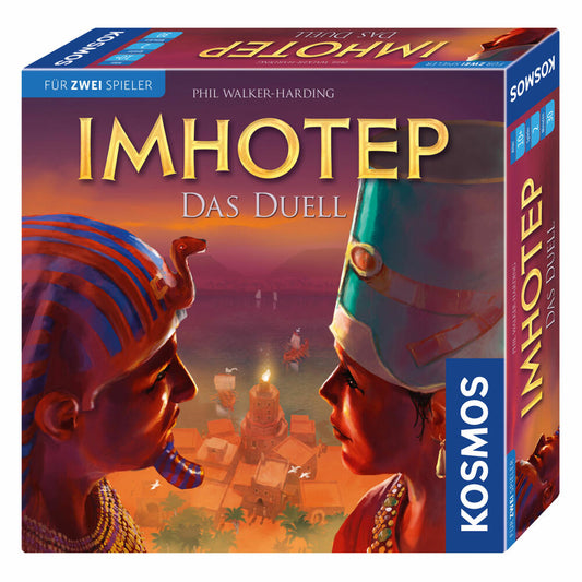 KOSMOS Familienspiele Imhotep - Das Duell, Strategiespiel, Bauprojekte, Spiel für Zwei, ab 10 Jahren, 694272