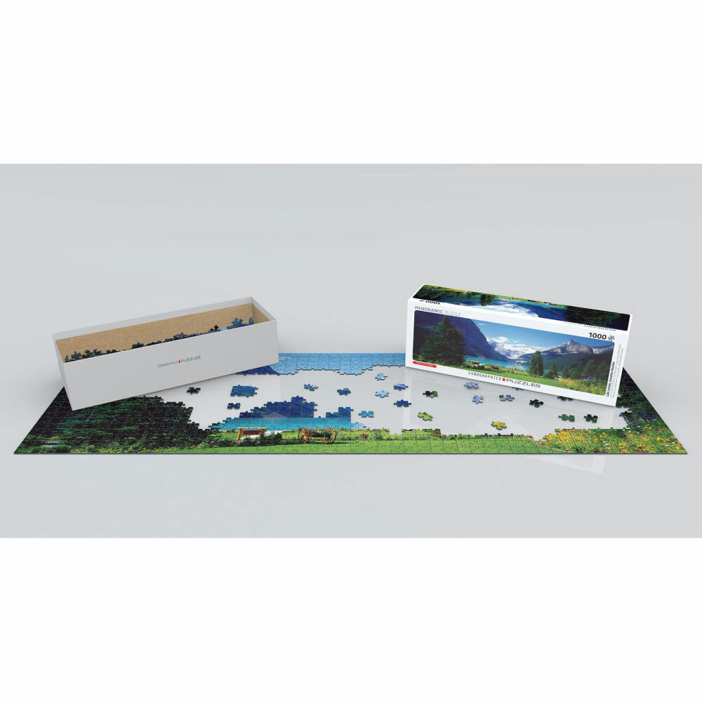 Eurographics Puzzle Lake Louise in den Kanadischen Rockies, 1000 Teile Panorama, 96 x 32 cm, 6010-1456